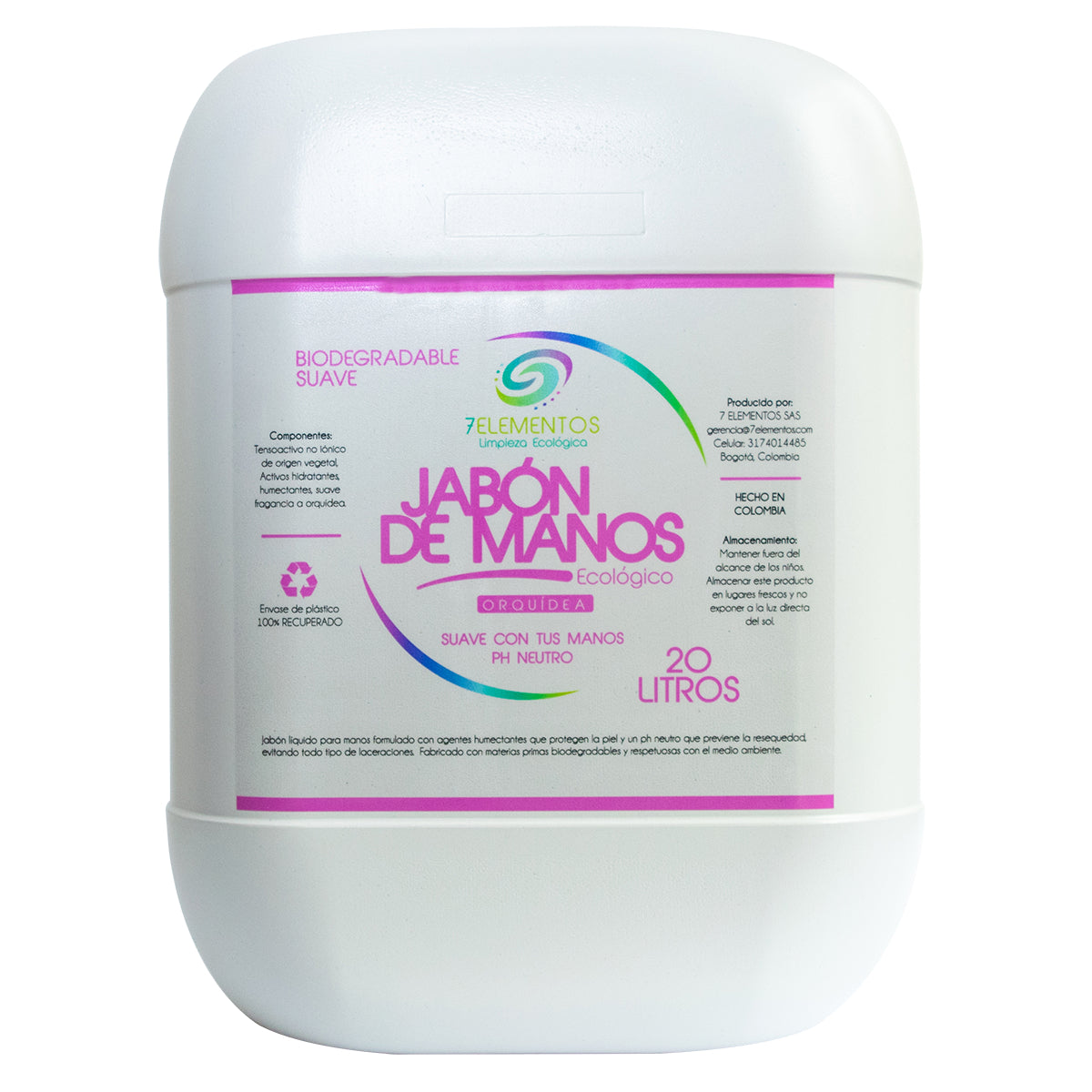 Jabón de Manos Ecológico x 20 Litros